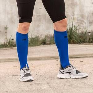 NEW ZENSAH unisex tech and compression light cushion socks in electric blue